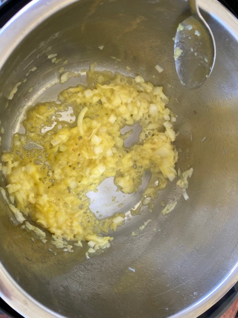 Adding baking soda makes the onion very yellow